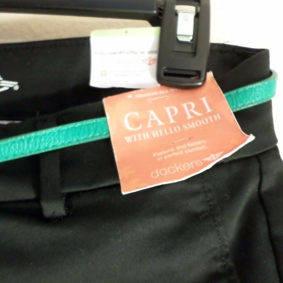 NWT Dockers Capri Pants Hello Smooth comfort Belt - Picture 7 of 8